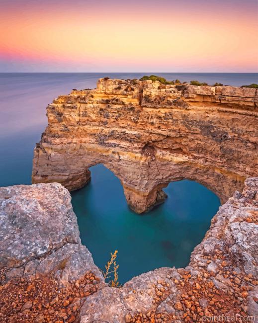 Marinha Beach Portugal Painting By Numbers Kits