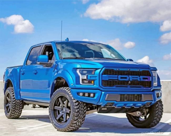 Blue Truck Painting By Numbers Kits