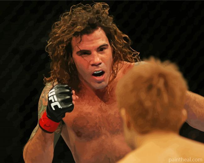 Clayton Charles Guida Fighting Painting By Numbers Kits