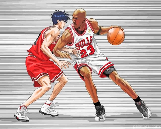 Michael Jordan Slam Dunk Painting By Numbers Kits