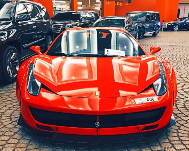 Ferrari Sports Car Painting By Numbers Kits