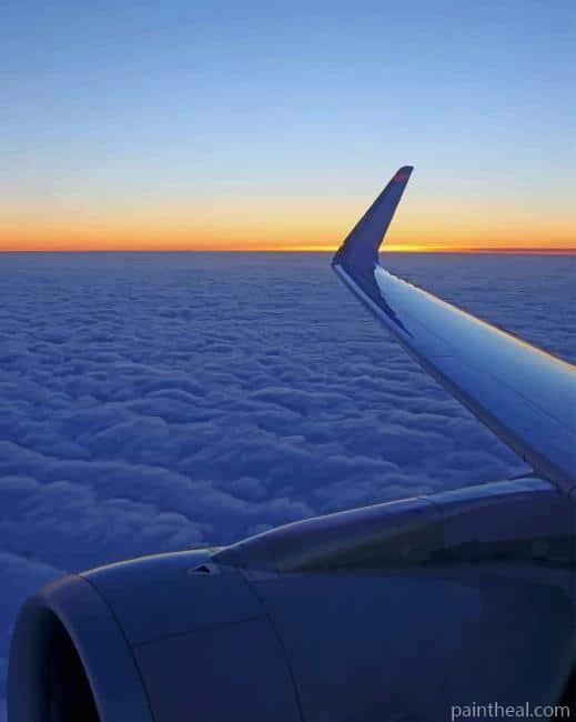 Airplane Window View Painting By Numbers Kits