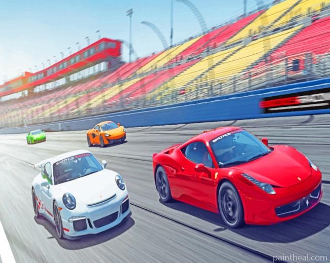 Super Cars Racing Painting By Numbers Kits