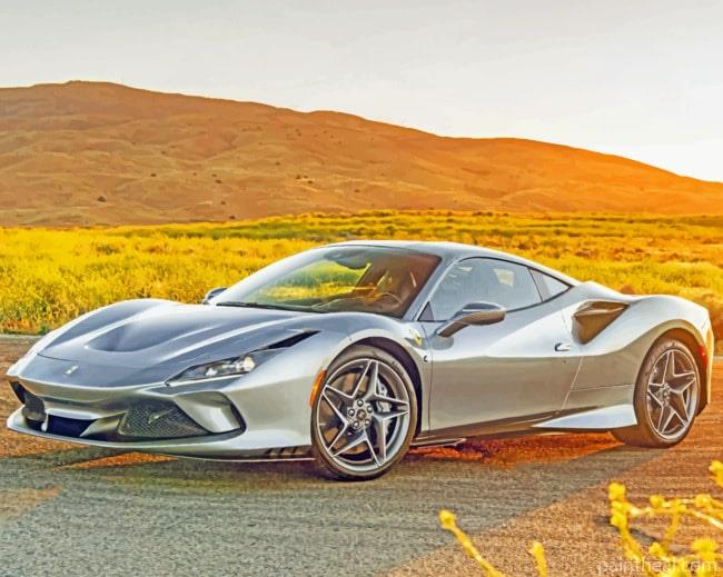 Ferrari F8 Tributo Car Painting By Numbers Kits