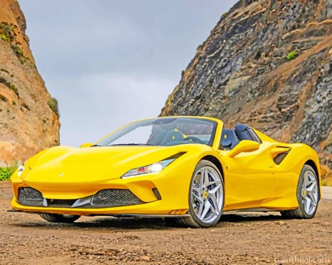 Ferrari F8 Spider Car Painting By Numbers Kits