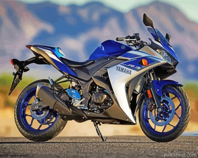 Yamaha Motorcycle Painting By Numbers Kits