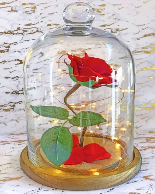 Aesthetic Red Rose – 5D Diamond Painting Painting By Numbers Kits
