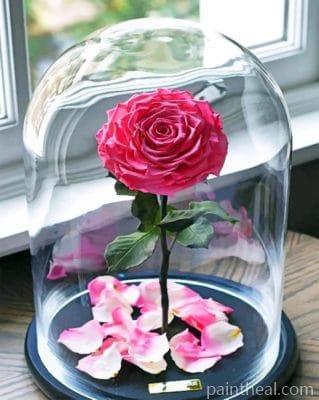 Enchanted Pink Rose – 5D Diamond Painting Painting By Numbers Kits