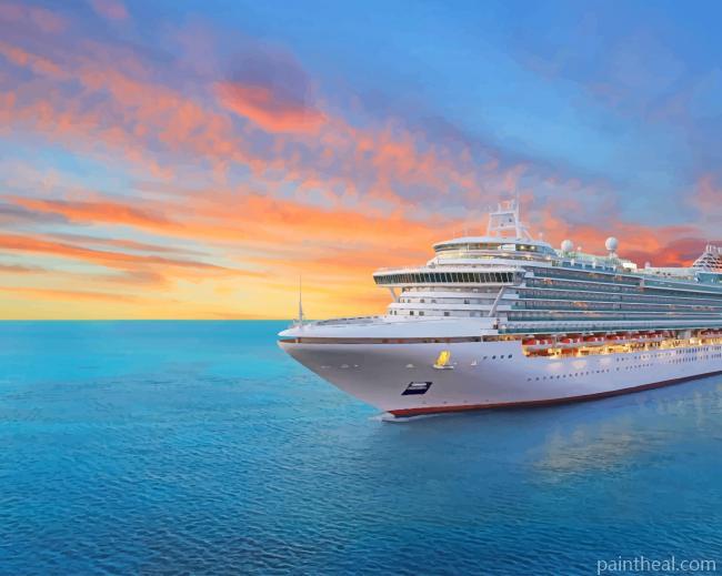 Luxury Cruise Ship Painting By Numbers Kits