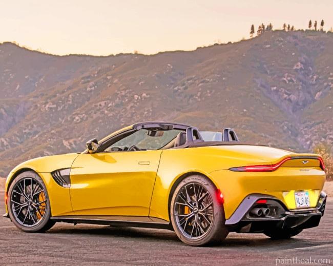 Aston Martin Vantage Roadster Car Painting By Numbers Kits