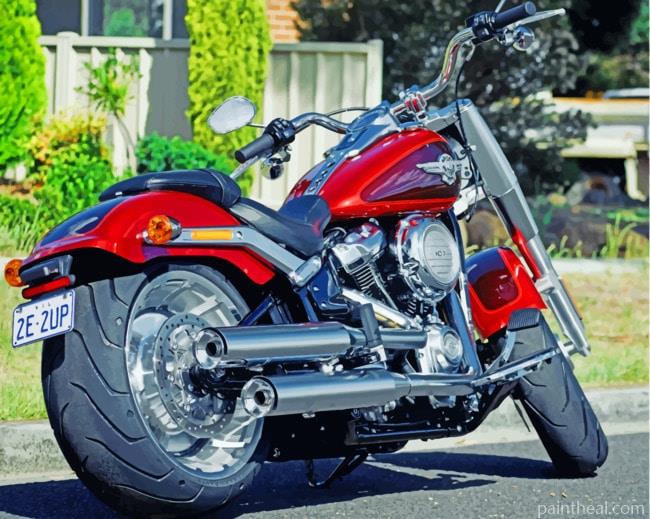 Chopper Bike Painting By Numbers Kits