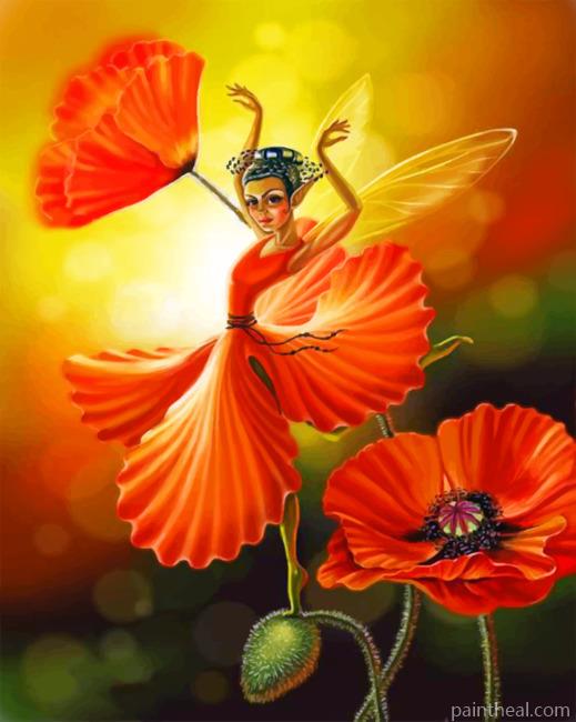 Fairy And Flowers Painting By Numbers Kits