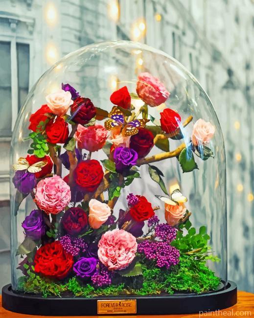 Enchanted Colorful Roses Painting By Numbers Kits