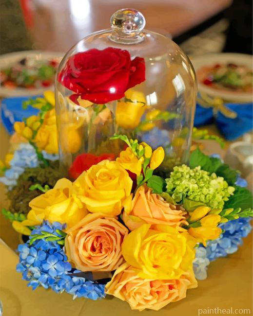 Enchanted Rose And Flowers Painting By Numbers Kits