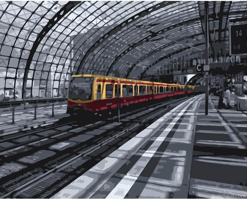 Berlin Railway Station Painting By Numbers Kits