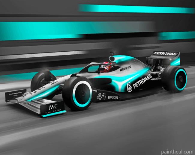 F1 Car Painting By Numbers Kits