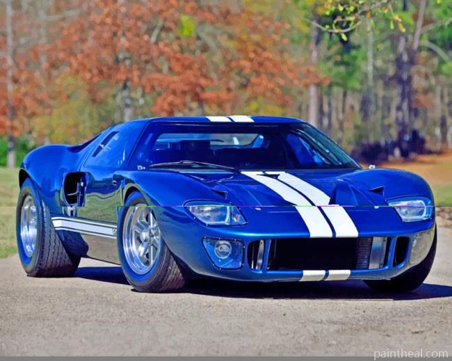 Ford GT40 Race Car Painting By Numbers Kits