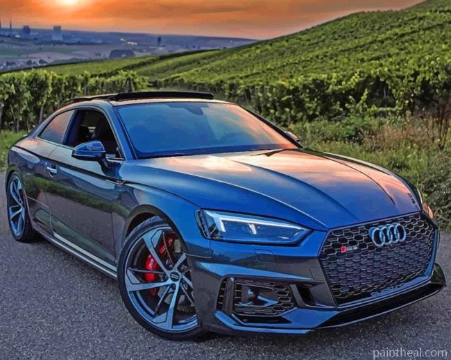 Grey Audi RS5 Painting By Numbers Kits