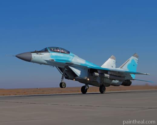 Mikoyan MiG 35 Airplane Painting By Numbers Kits
