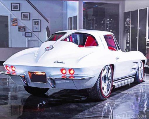 Vintage Chevrolet Corvette Painting By Numbers Kits