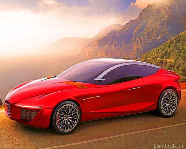 Alfa Romeo Gloria Concept Painting By Numbers Kits