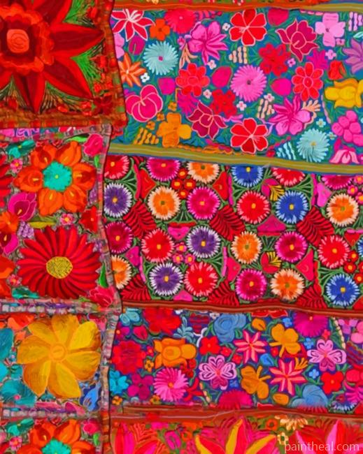 Colorful Flowers – 5D Diamond Painting Painting By Numbers Kits