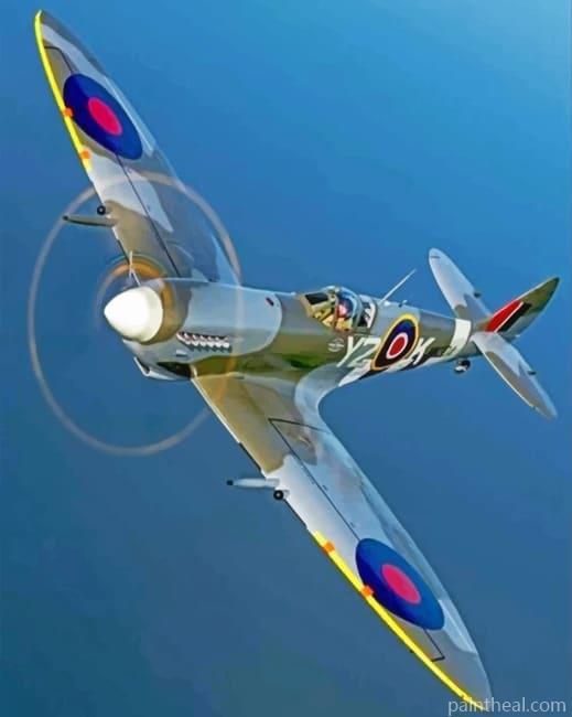Spitfire Jet Painting By Numbers Kits