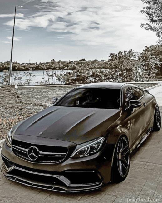 Black Mercedes Painting By Numbers Kits