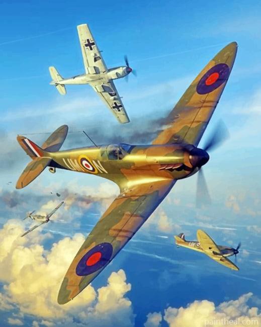 Spitfires Painting By Numbers Kits