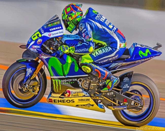 The Lengend Valentino Rossi Painting By Numbers Kits
