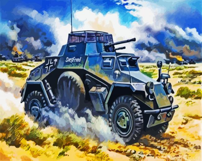 Black Panzers Painting By Numbers Kits