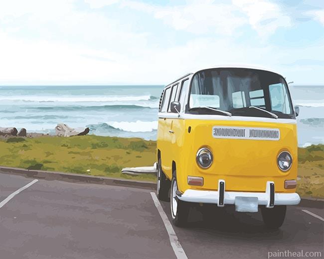 Yellow Trip Car Painting By Numbers Kits