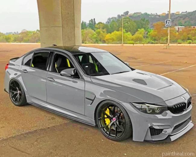 Gray Bmw Painting By Numbers Kits
