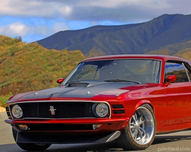 Ford Mustang 1970 Car Painting By Numbers Kits
