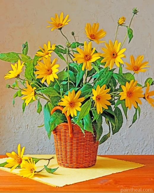 Yellow African Daisies Painting By Numbers Kits