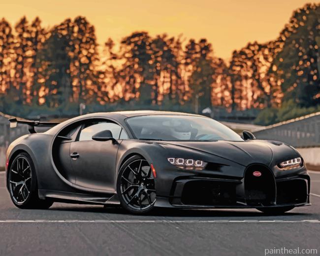 Bugatti Chiron Painting By Numbers Kits