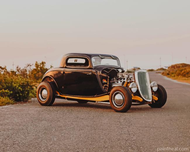 Old Classic Car Painting By Numbers Kits