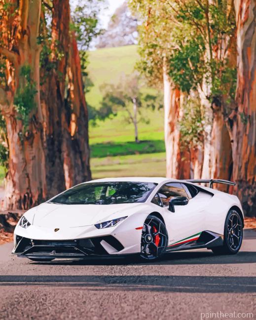 Lamborghini Huracan Painting By Numbers Kits