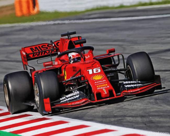 F1 Car Engine Painting By Numbers Kits