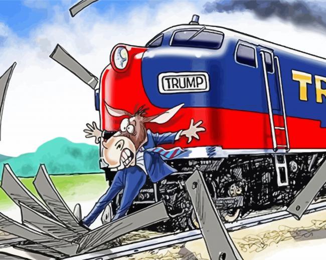 Trump Train Painting By Numbers Kits