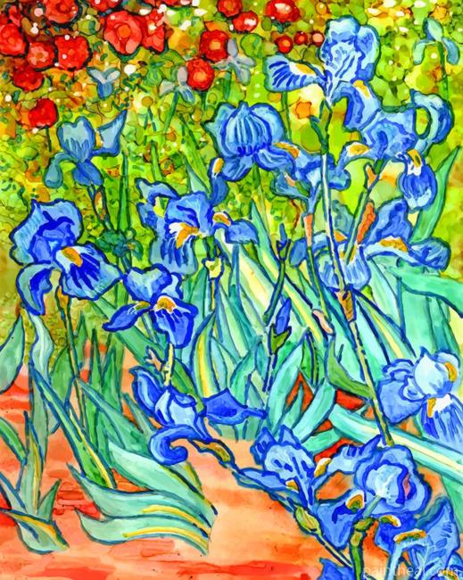 Van Gogh Iries Flowers Painting By Numbers Kits