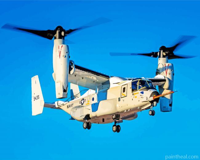 Aesthetic Osprey Helicopter Painting By Numbers Kits