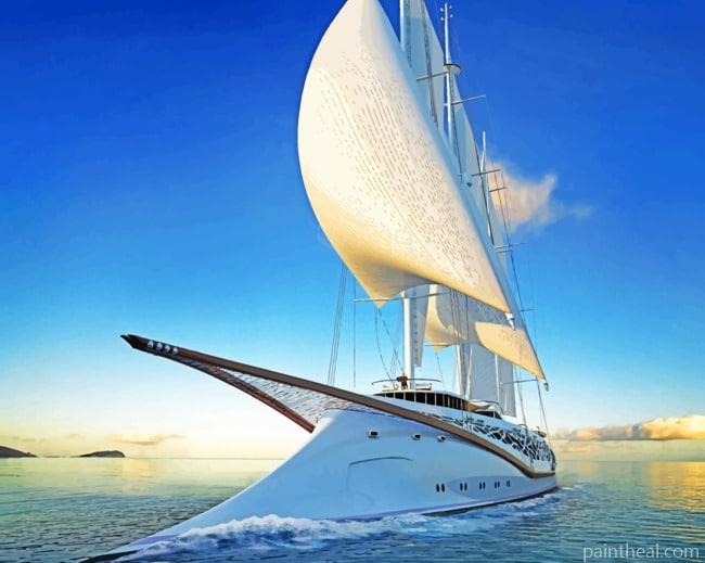 Sailing Yacht Painting By Numbers Kits