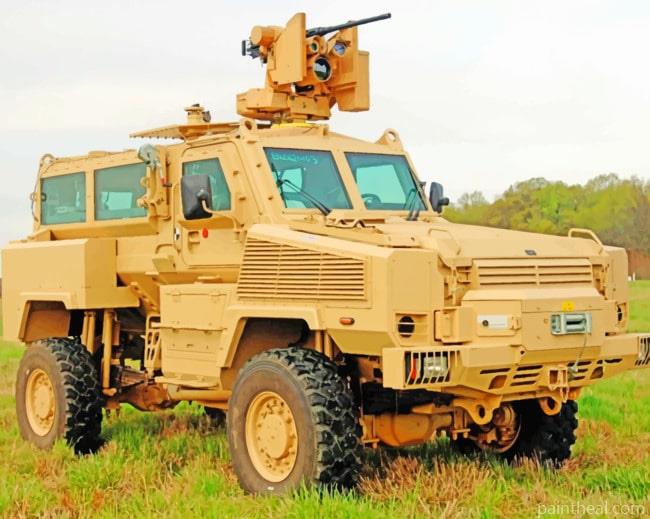 Armored Rg 33 War Jeep Painting By Numbers Kits