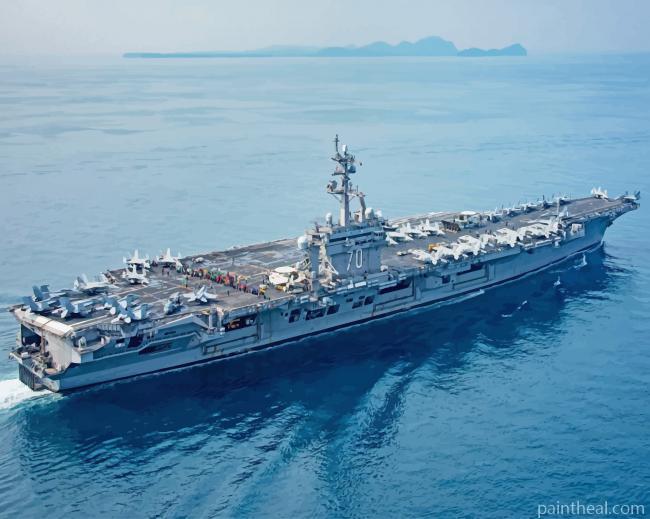 Navy Carrier Super Jumbo Painting By Numbers Kits