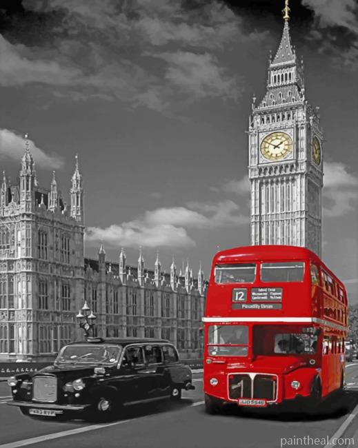 London Bus Painting By Numbers Kits