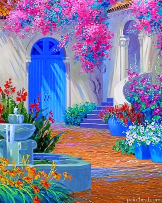 Greece Little Garden Painting By Numbers Kits