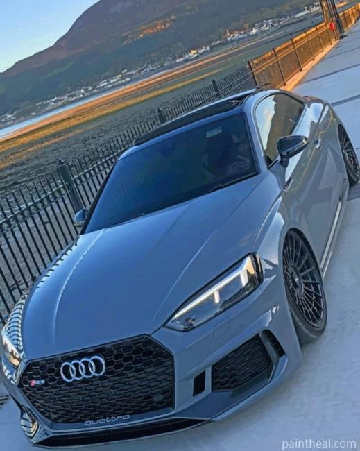 Grey Sport Audi Rs5 Painting By Numbers Kits