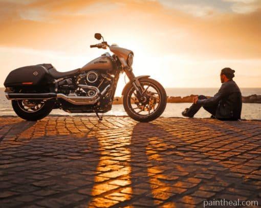 Harley Davidson Cruiser Painting By Numbers Kits