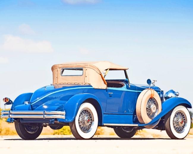Packard Speedster Eight Boattail Roadster Painting By Numbers Kits